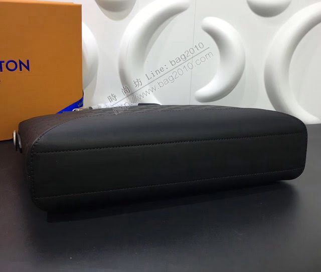 lv新款包包 路易威登Avenue Soft公事包 Damier Infini格紋皮革 lv時尚商務男士公事包 N41019   ydh3887